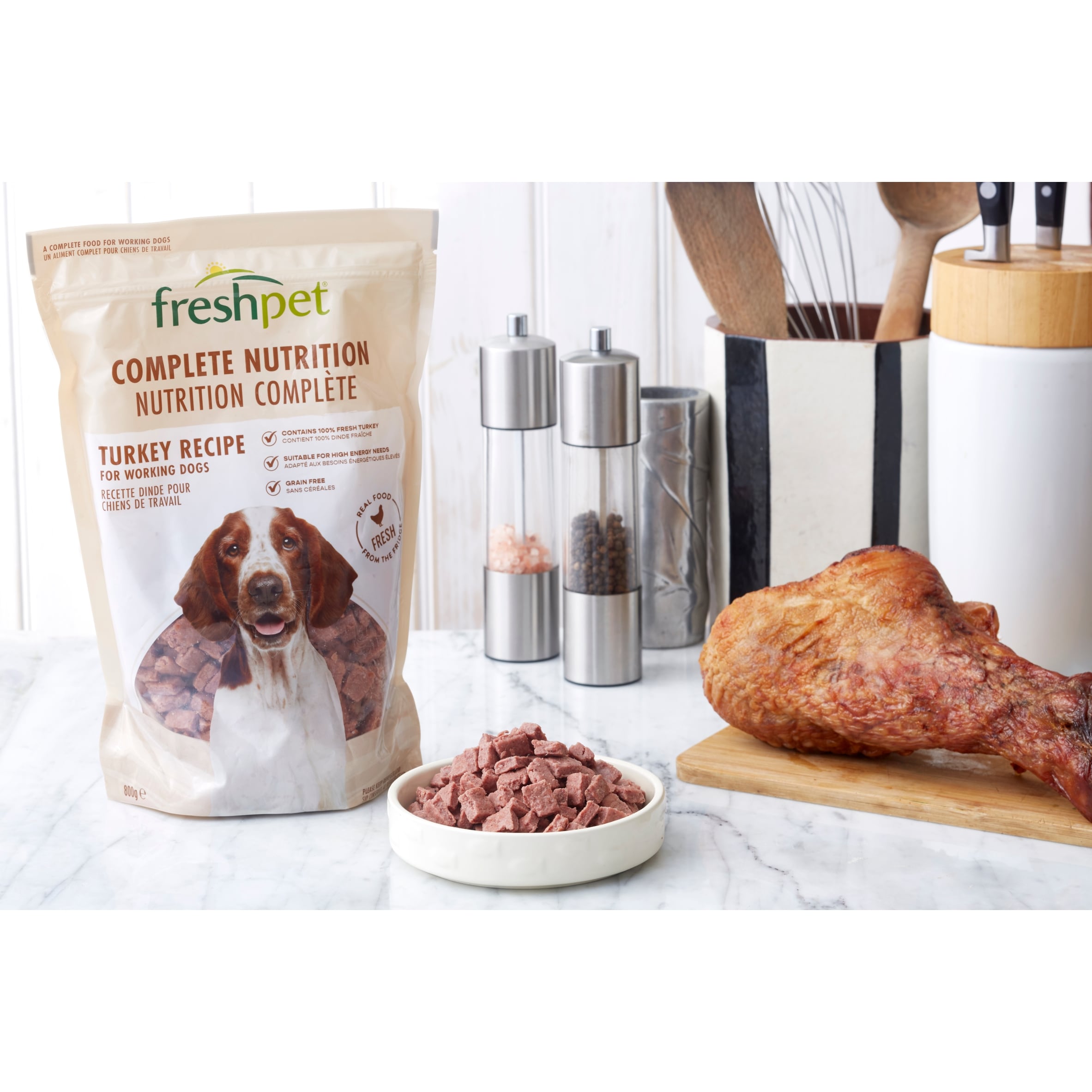 Freshpet Complete Nutrition Grain Free Turkey Fresh Dog Food 800g thumbnail 5