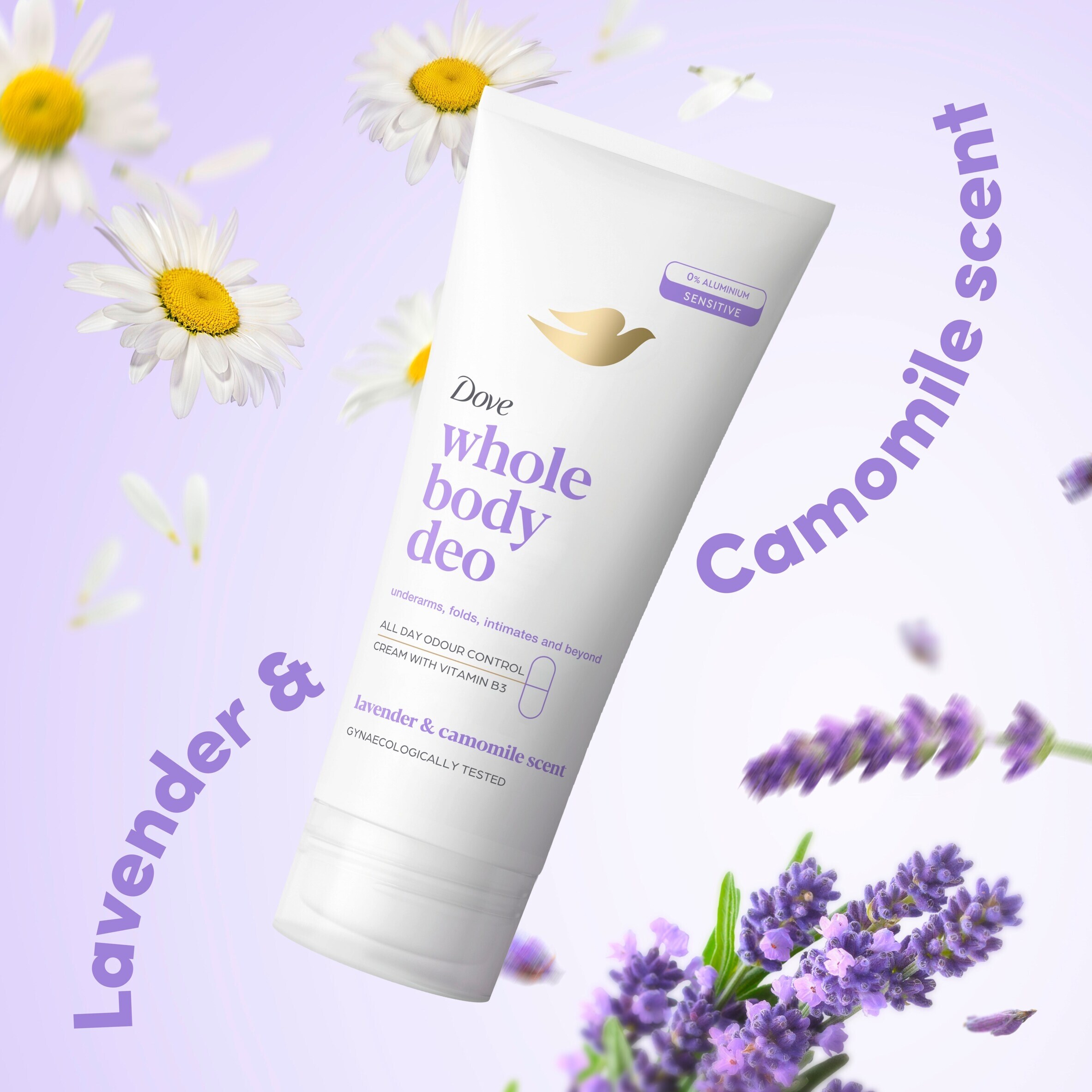Dove Lavender & Chamomile Whole Body Deodorant Cream 48h Odour Control 75ml thumbnail 3