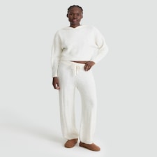 F&F Cable Knit Pyjama Bottoms in Cream