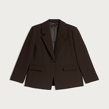 F&F Single Button Tailored Blazer in Brown thumbnail 4