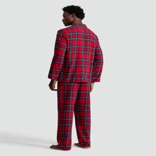 F&F Check Woven Matching Family Christmas Pyjamas in Red thumbnail 2