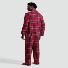 F&F Check Woven Matching Family Christmas Pyjamas in Red thumbnail 2