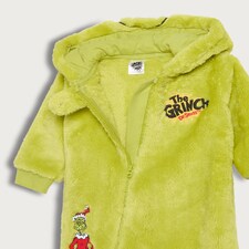 The Grinch Fleece Pram Suit in Green thumbnail 3