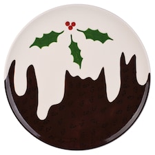 F&F Home Christmas Pudding plate