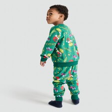 The Grinch Minky Fleece Pyjamas in Green thumbnail 3