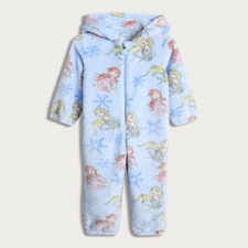 Disney Frozen Princess Fleece Onesie in Blue thumbnail 4