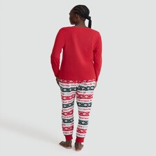 F&F Christmas Crew Matching Family Christmas Pyjamas in Red thumbnail 3