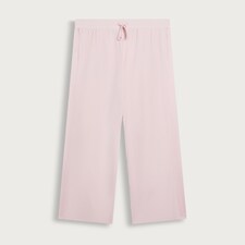 F&F Wide Leg Drawstring Pyjama Bottoms in Pink thumbnail 4