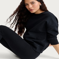 F&F Cotton Rich High Waisted Leggings in Black