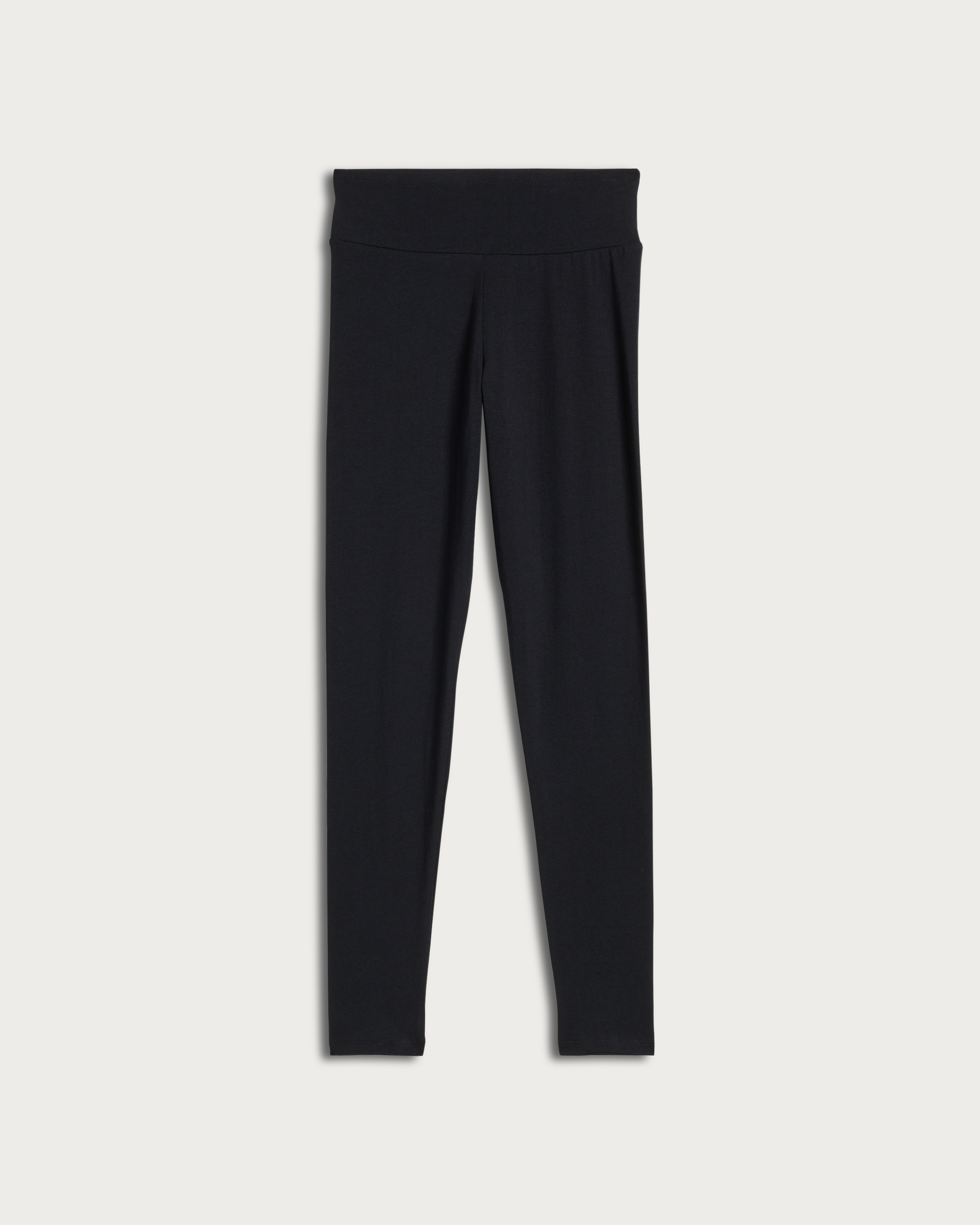 F&F Cotton Rich High Waisted Leggings in Black thumbnail 4