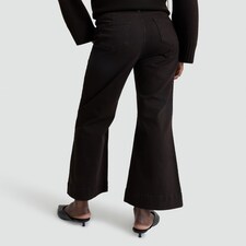 F&F Patch Pocket Flared Jeans in Brown thumbnail 3