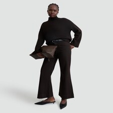 F&F Patch Pocket Flared Jeans in Brown thumbnail 2