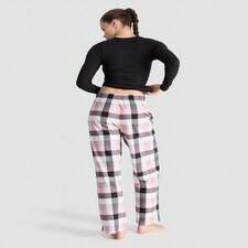 F&F Ribbed Sweet Dreams Top and Bottoms Pyjama Set in Multi Black thumbnail 3