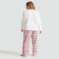 F&F Curtis The Dog Top and Fair Isle Trousers Pyjamas in Red thumbnail 2