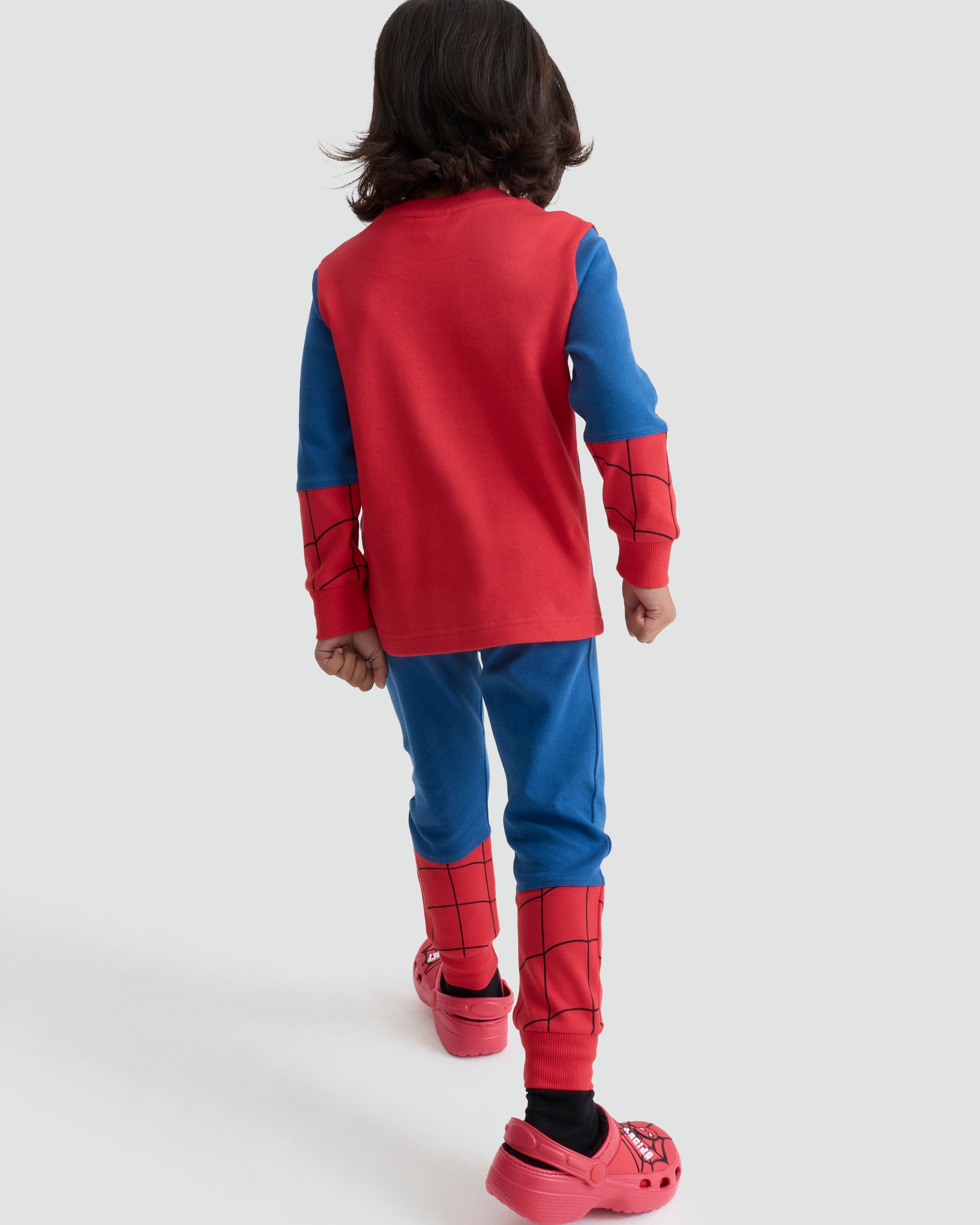 Marvel Spider-Man Pure Cotton Pyjama Set in Red Multi thumbnail 5