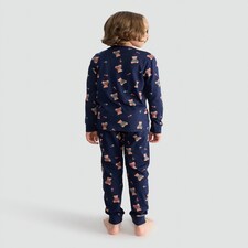 F&F Unisex Teddy Bear Print Matching Family Christmas Pyjamas in Multi thumbnail 3