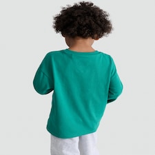 The Grinch Pure Cotton Christmas Tree Print Top in Green thumbnail 3