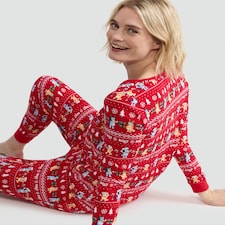 Bluey Matching Family Christmas Pyjamas in Red