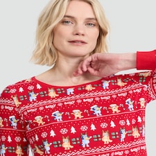 Bluey Matching Family Christmas Pyjamas in Red thumbnail 3