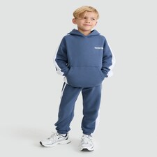 F&F Active 2-Piece Cotton Rich Recreation Colour Block Hoodie and Joggers Set in Blue thumbnail 2