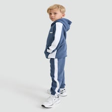 F&F Active 2-Piece Cotton Rich Recreation Colour Block Hoodie and Joggers Set in Blue thumbnail 3