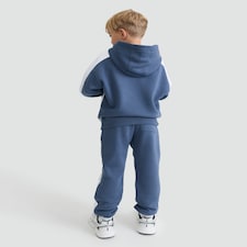 F&F Active 2-Piece Cotton Rich Recreation Colour Block Hoodie and Joggers Set in Blue thumbnail 4