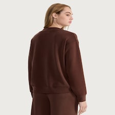 F&F V-Neck Loungewear Top in Chocolate thumbnail 3