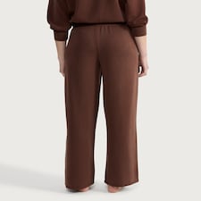 F&F Wide Leg Loungewear Bottoms in Chocolate thumbnail 3