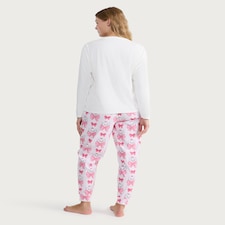 Disney Marie Christmas Fleece Top and Bottoms Pyjamas in Multi Pink thumbnail 3