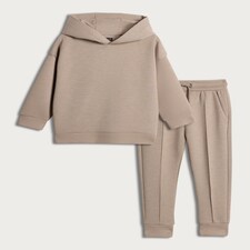 F&F x Samantha Faiers 2-Piece Hoodie and Cuffed Joggers Set in Mink thumbnail 5