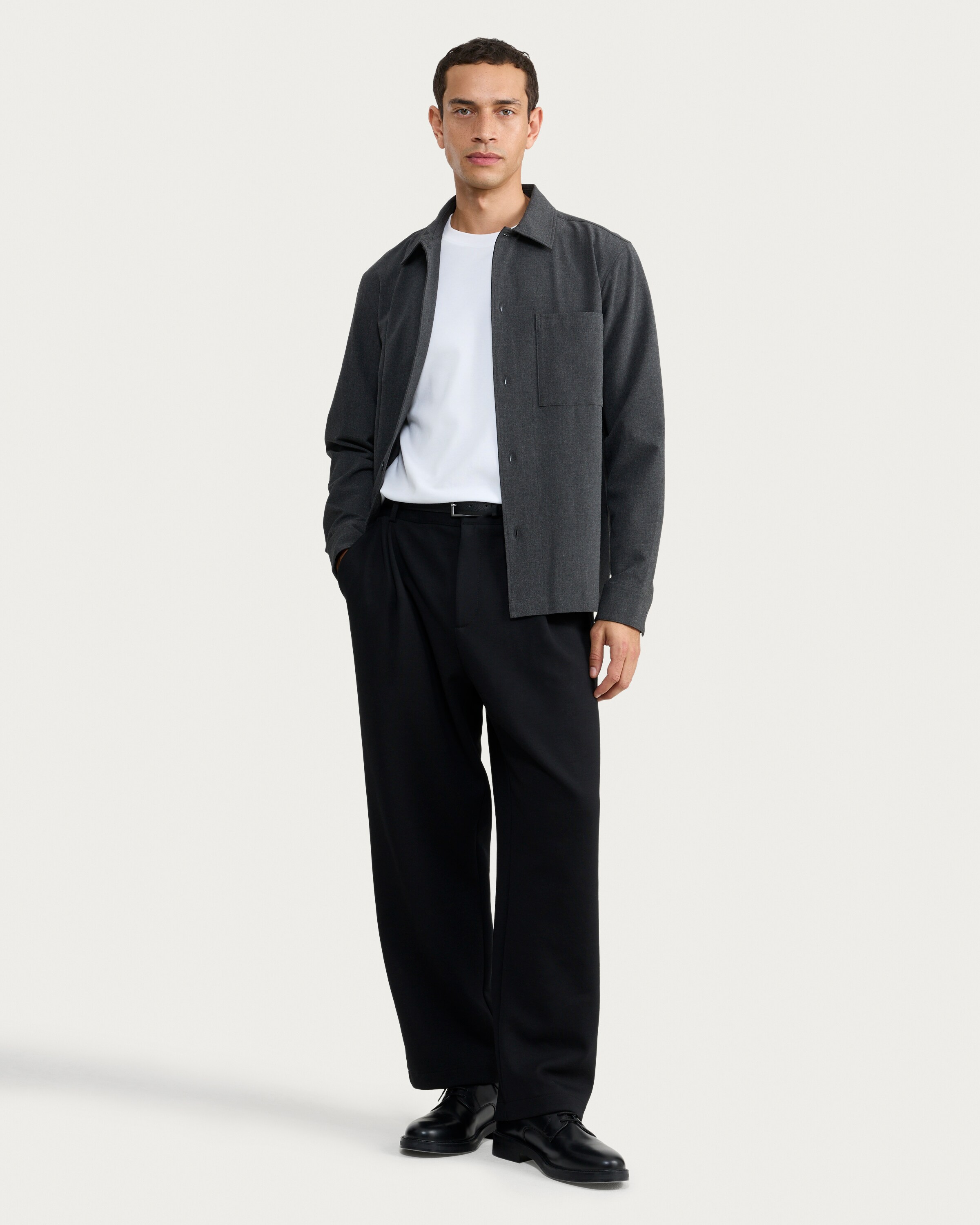 F&F Button Down Pocket Shirt in Grey thumbnail 2