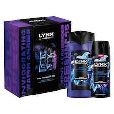 Lynx Fine Fragrance Duo Blue Lavender Bodyspray & Bodywash Gift Set