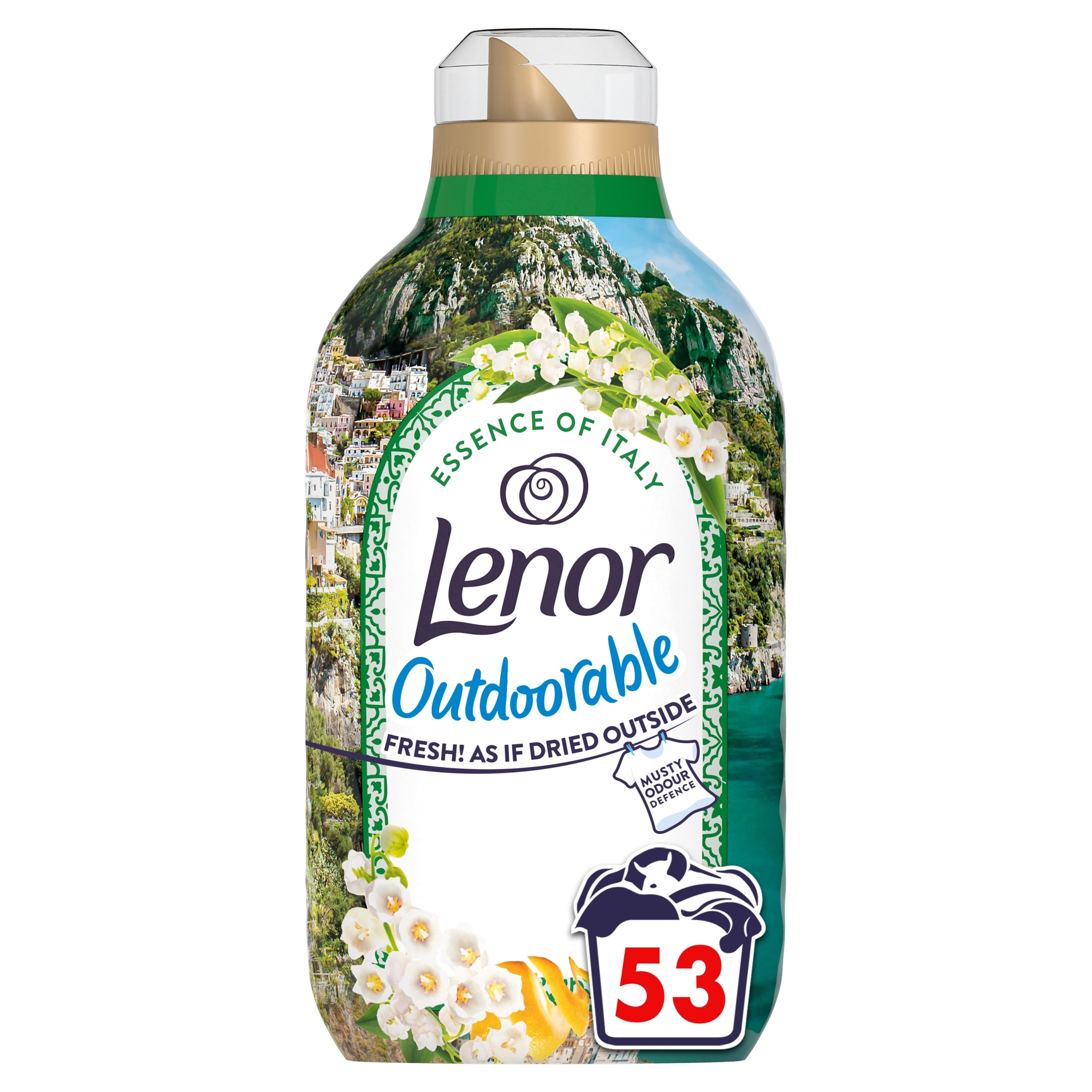 Lenor Outdoorable Fabric Conditioner Amalfi Lemon & Lily of the Valley 53w 742ml
