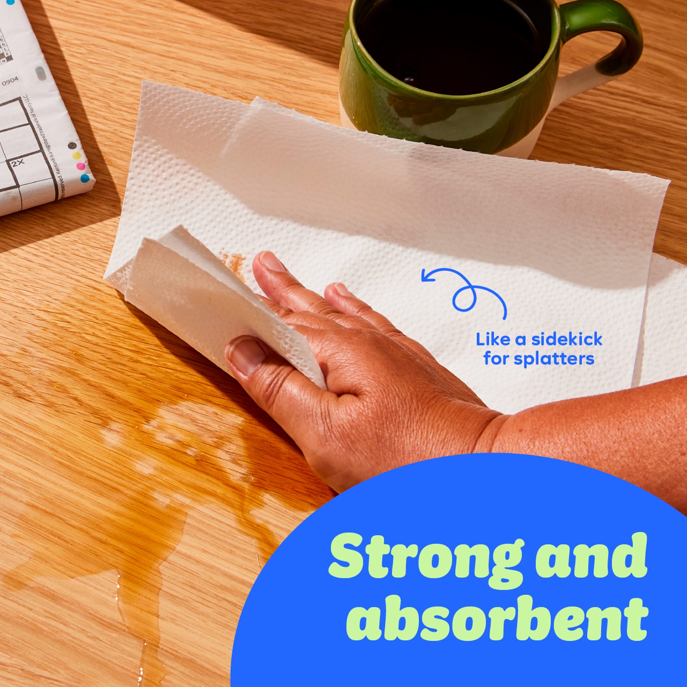 Who Gives A Crap Big & Strong Kitchen Roll 100 sheets 2 Rolls thumbnail 3