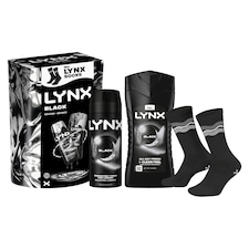 Lynx Black Bodyspray & Bodywash Duo with Socks Gift Set
