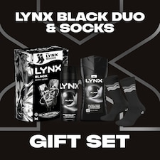 Lynx Black Bodyspray & Bodywash Duo with Socks Gift Set thumbnail 3