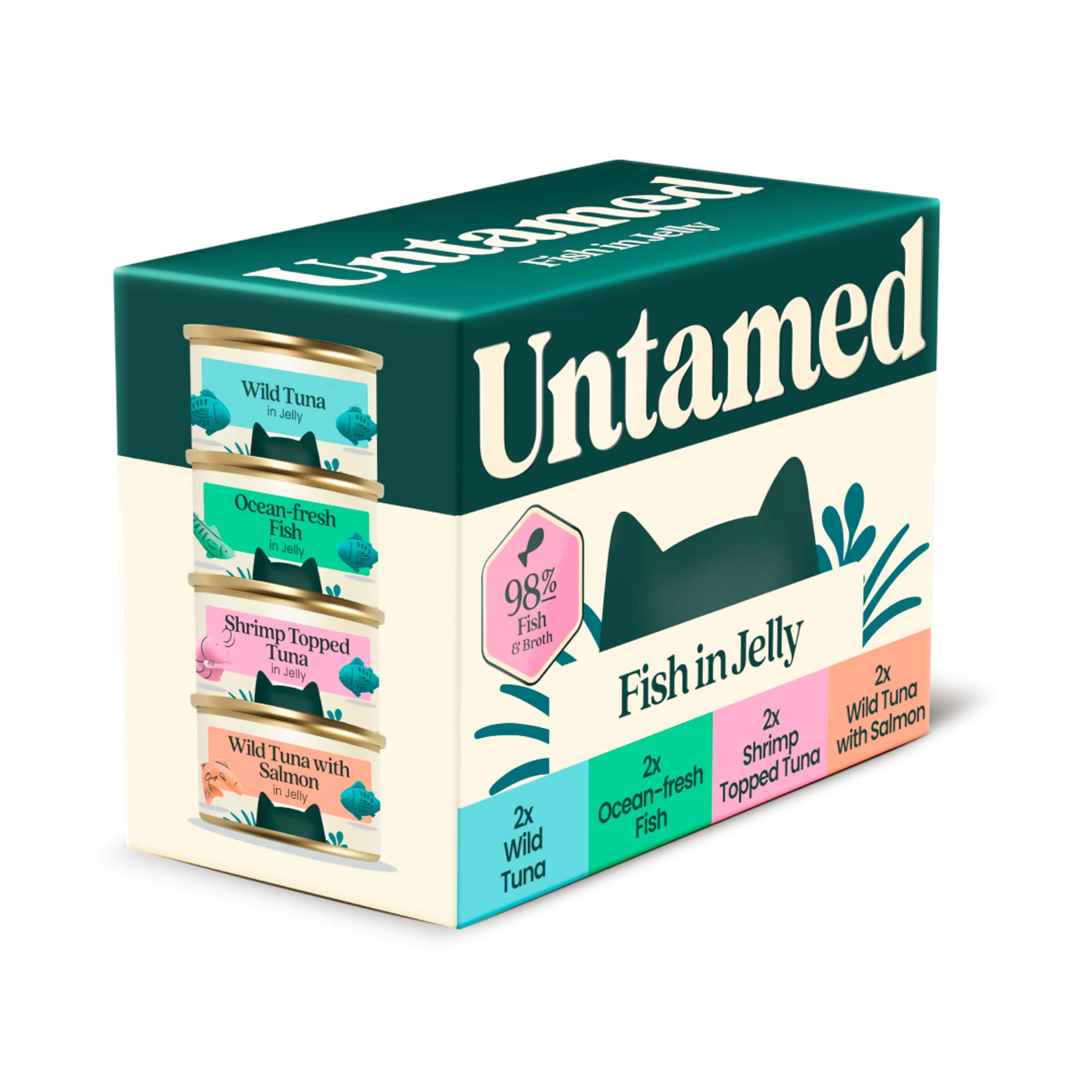 Untamed Fish Selection Box in Jelly Cat Food 6 x 75G thumbnail 2