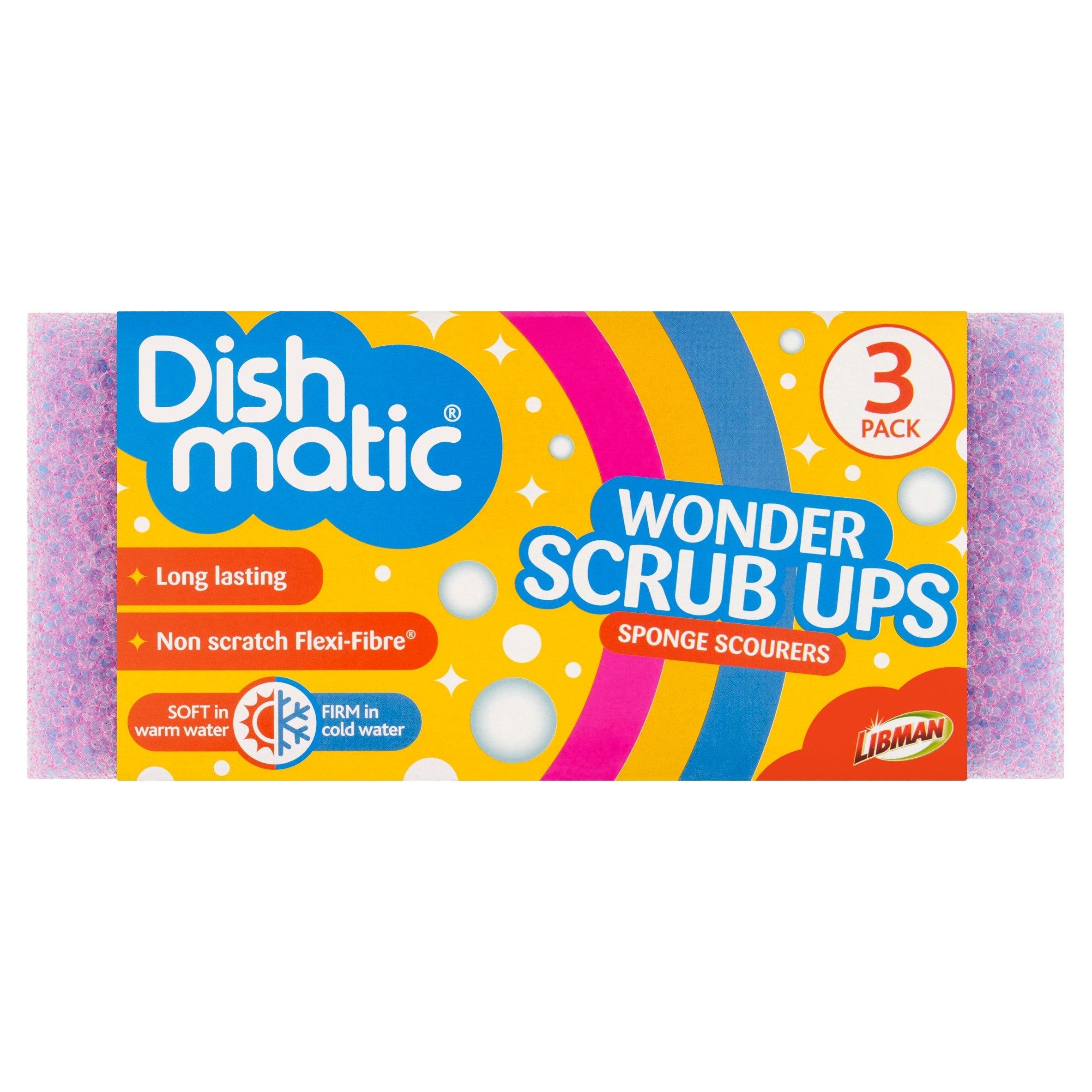 Dishmatic Wonder Scrub Ups 3pk