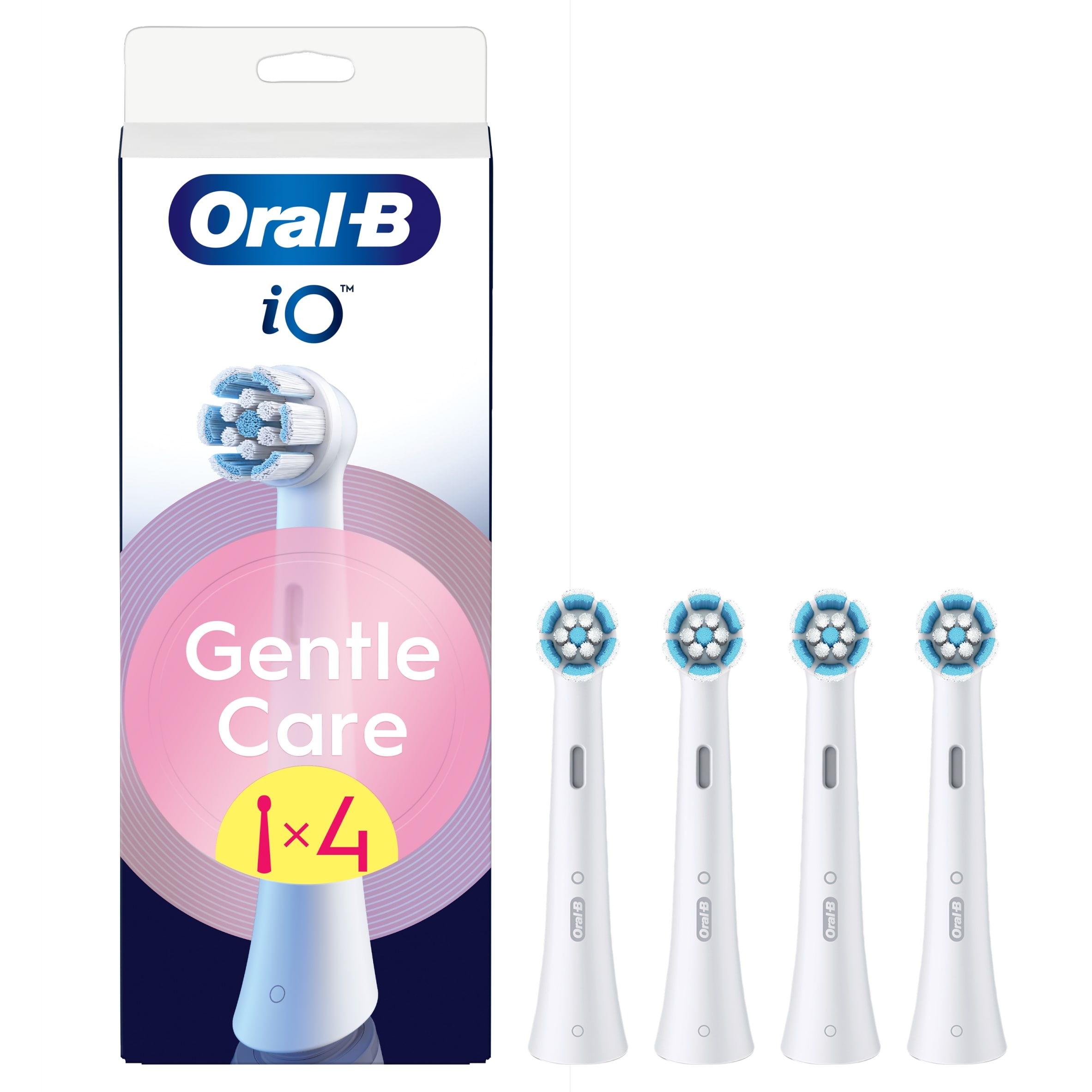 Oral-B iO Gentle Clean White Toothbrush Heads 4 Pack