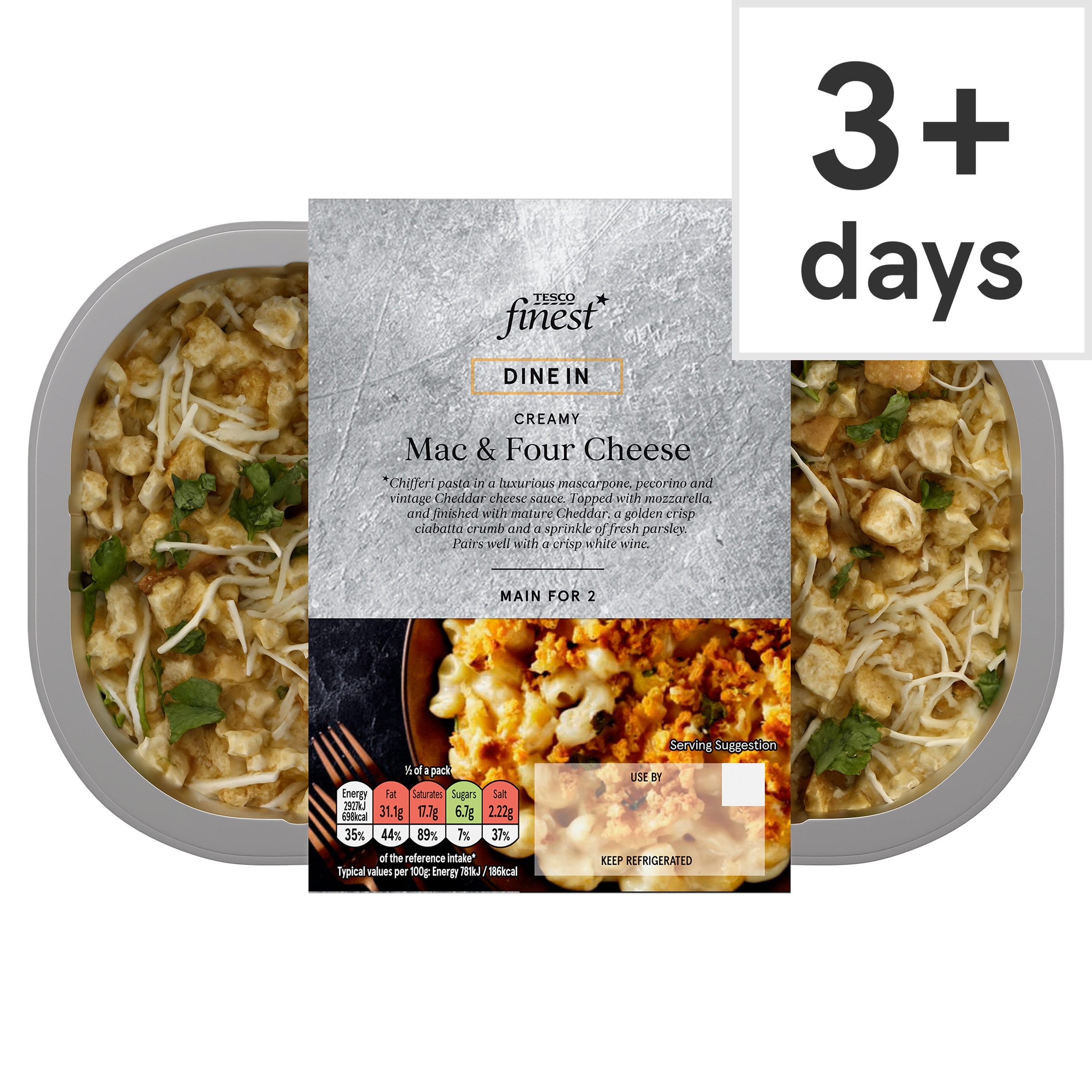 Tesco Finest Mac & Four Cheese 750g