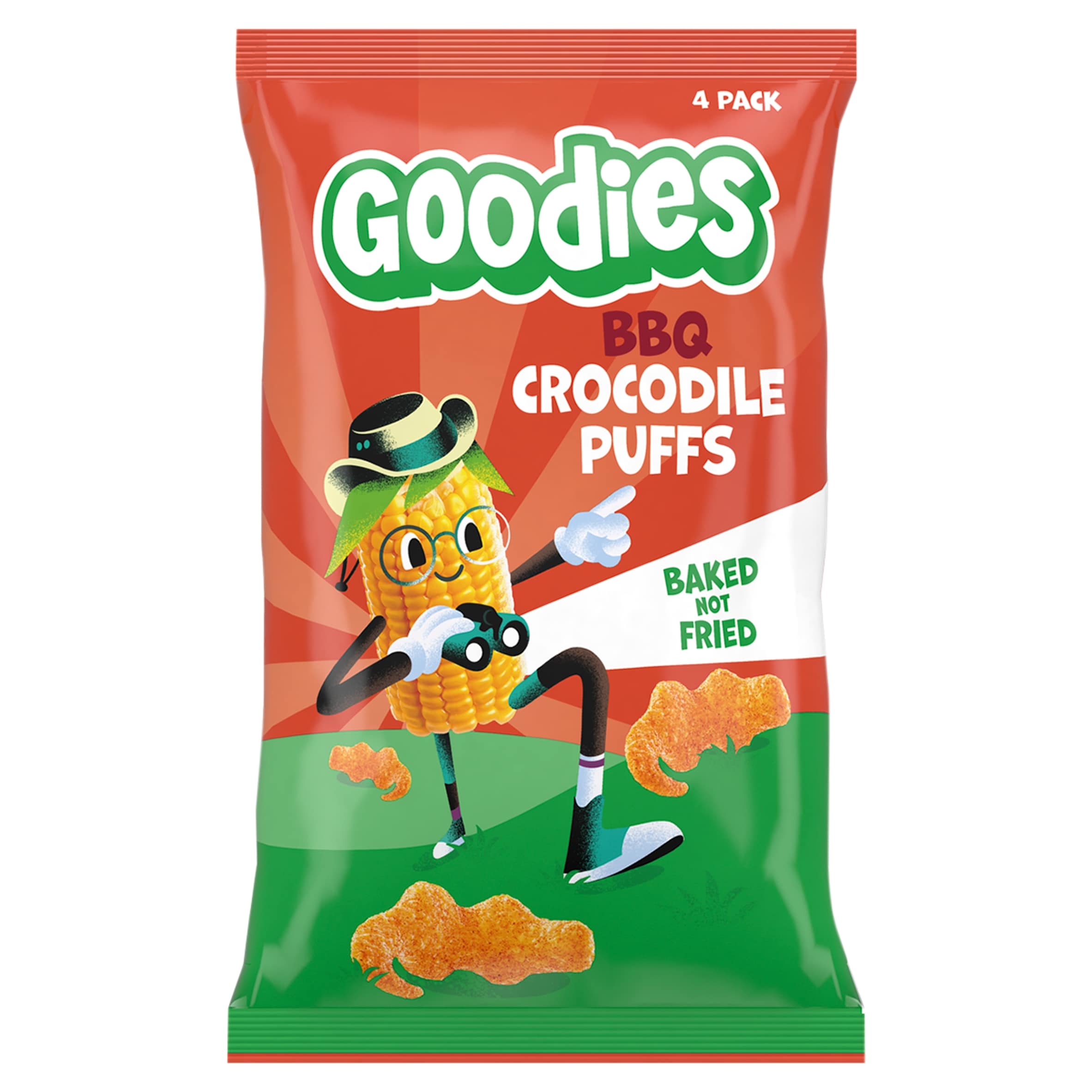 Goodies Crocodile Puffs BBQ 4x12g