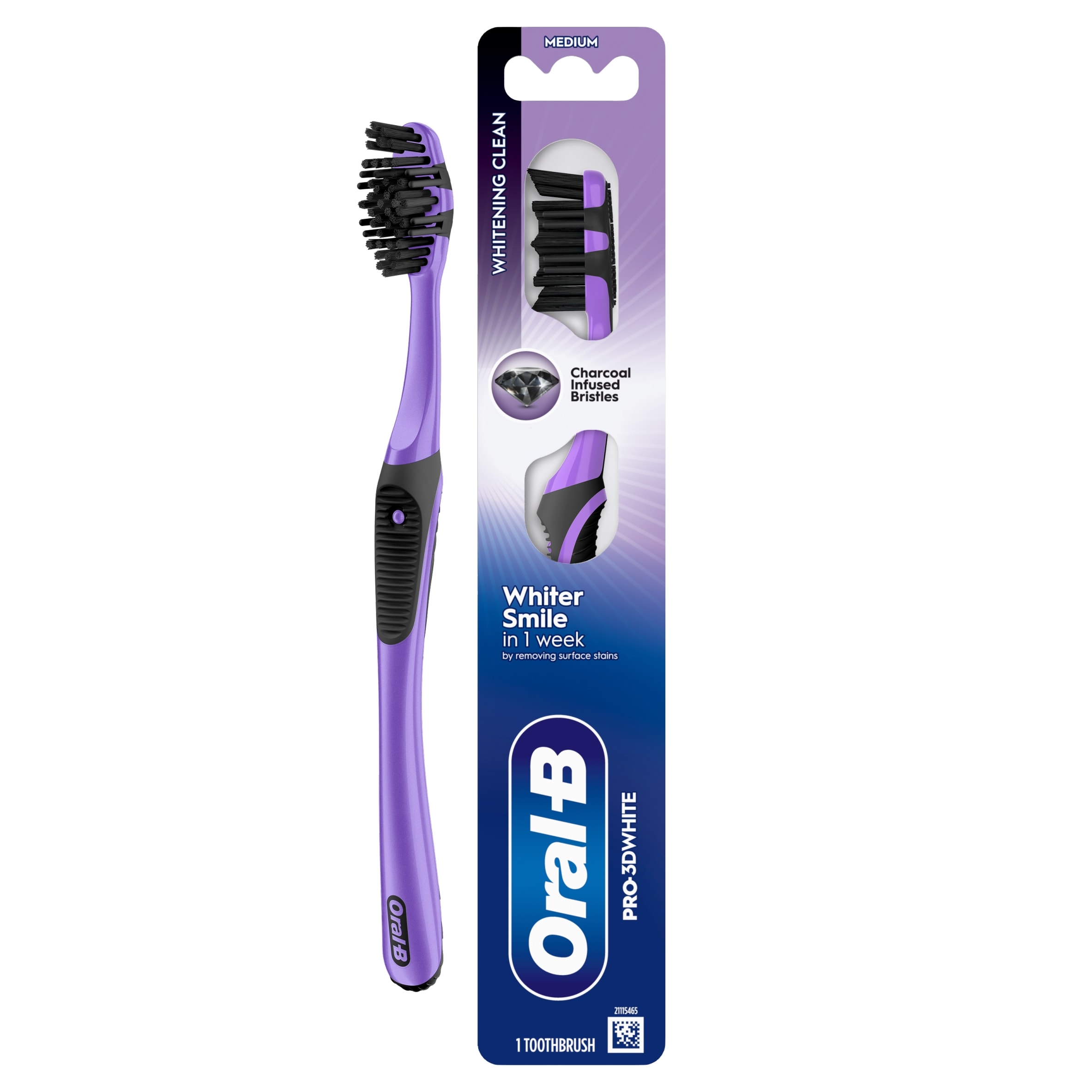 Oral-B Pro 3D White Medium Manual Toothbrush