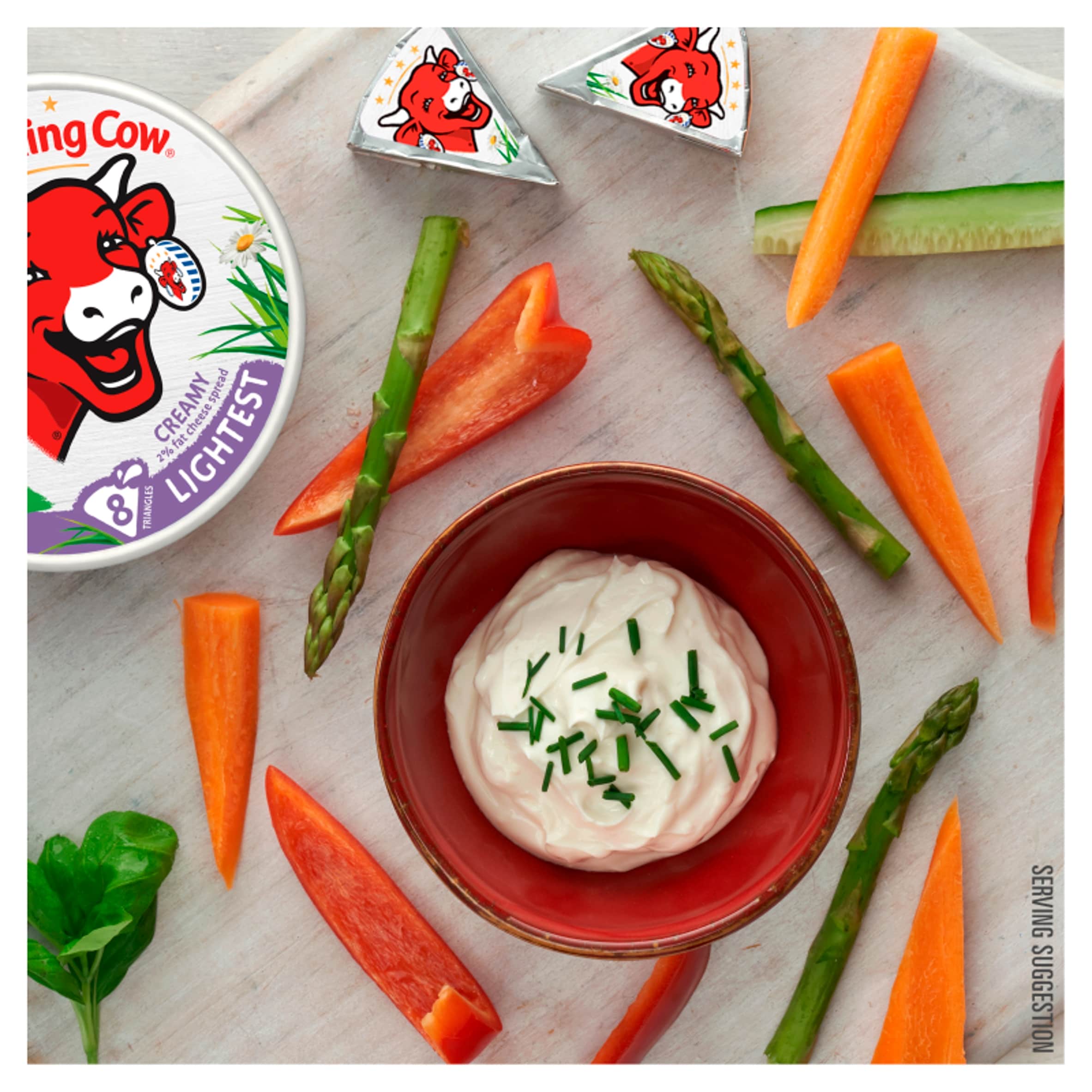 The Laughing Cow  8 Creamy Cheese Spread Lightest 120g thumbnail 2