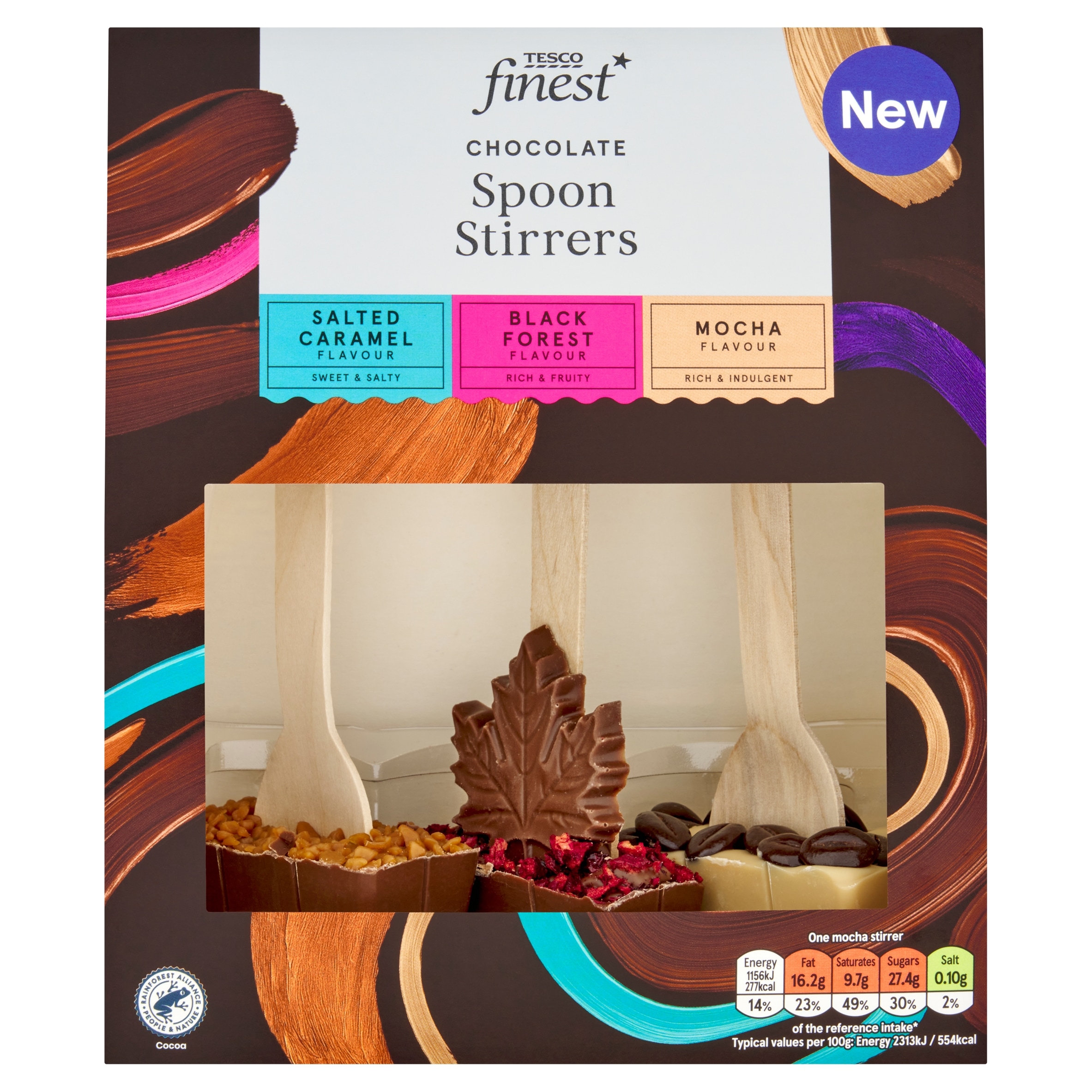 Tesco Finest Hot Chocolate Stirrers Selection 150g.
