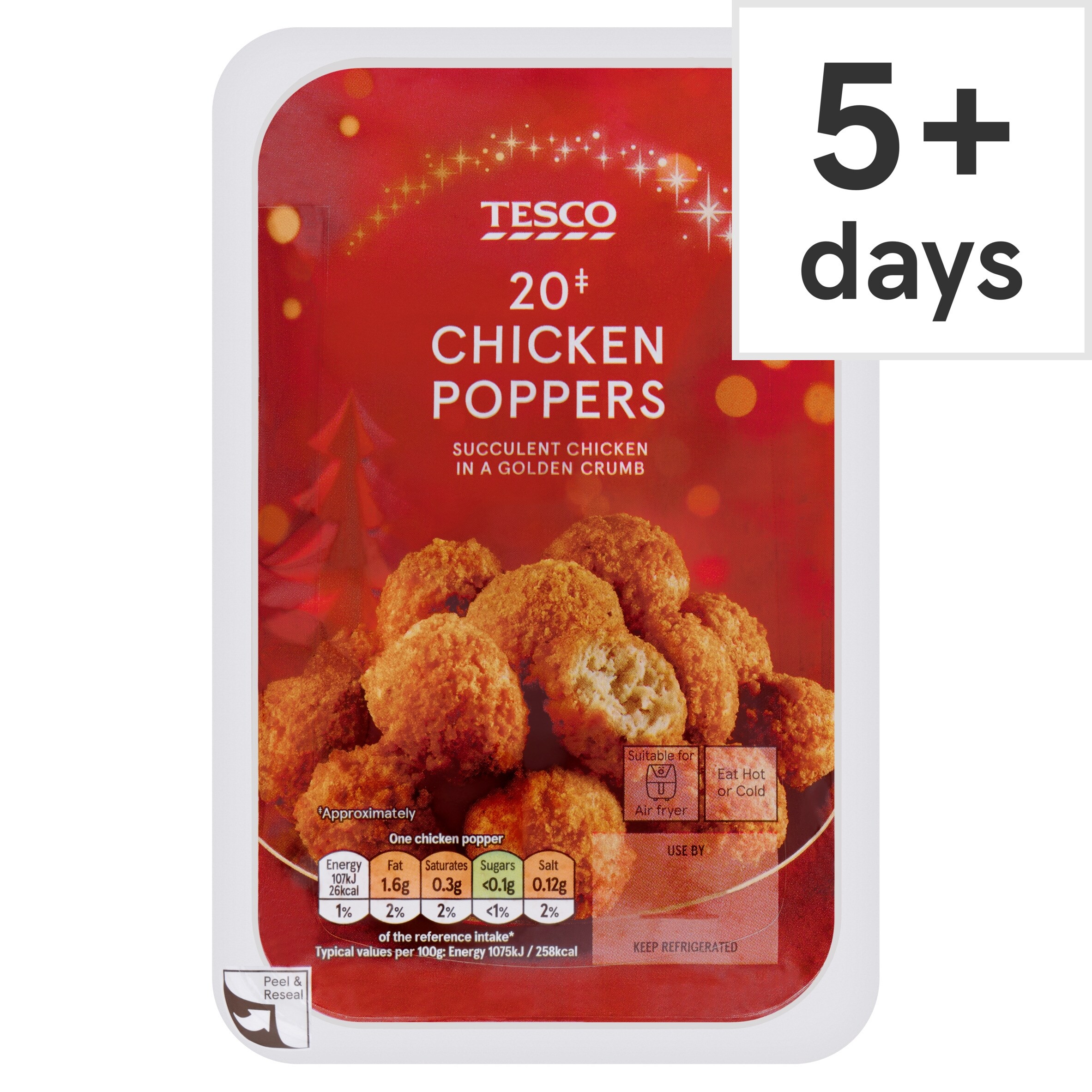 Tesco 20 Chicken Poppers 200g