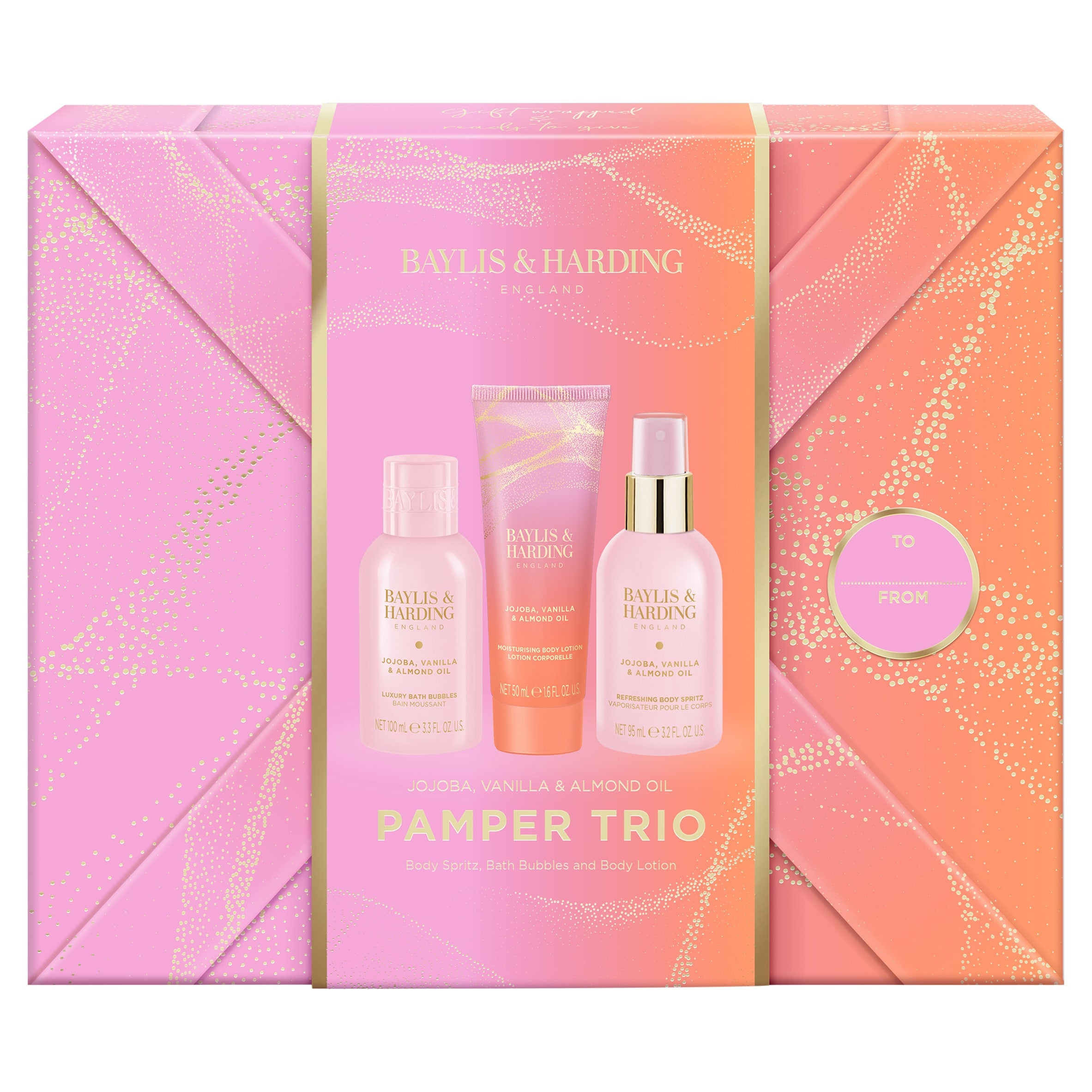 Baylis & Harding Jojoba, Vanilla & Almond Pamper Trio Gift Set