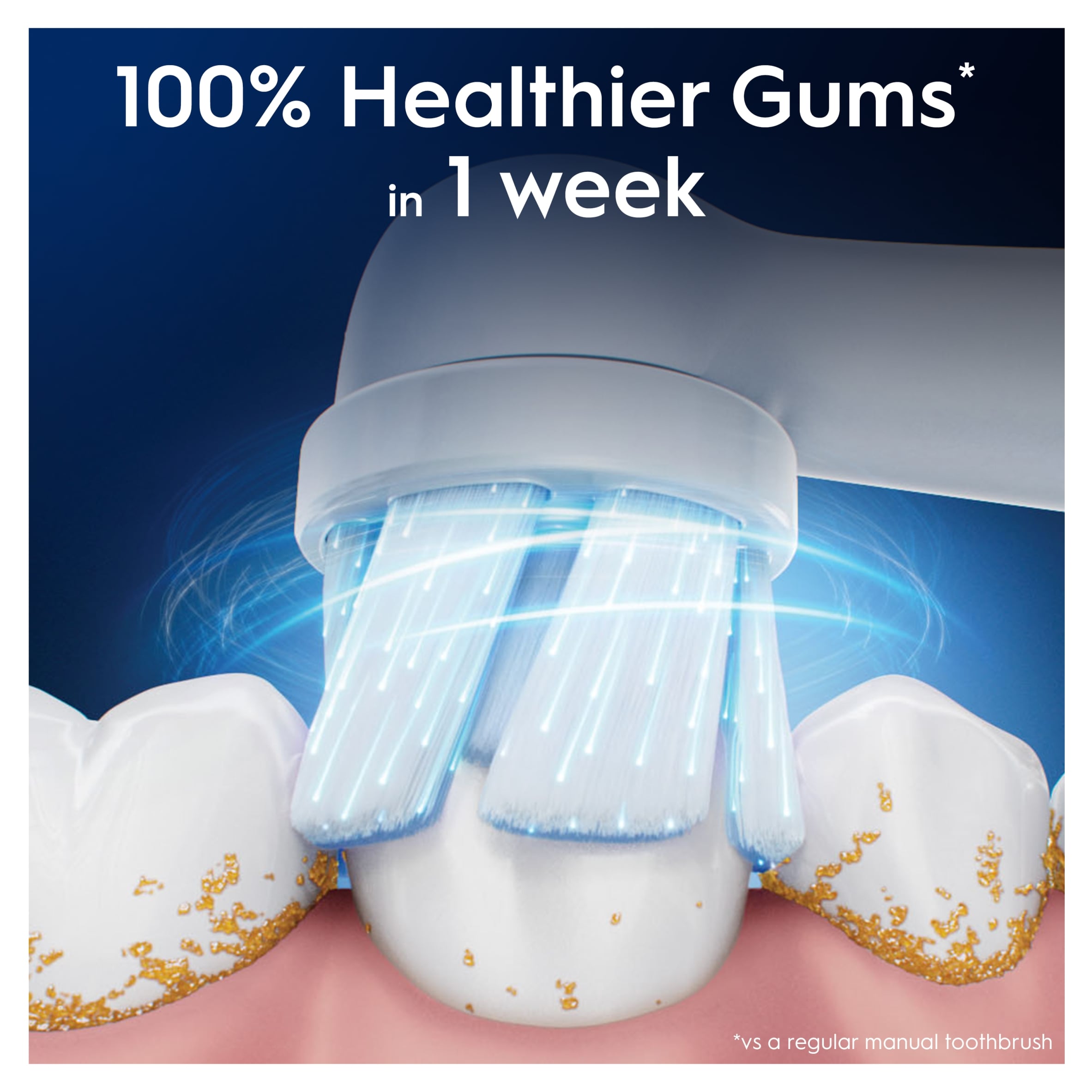 Oral-B iO Gentle Clean White Toothbrush Heads 2 Pack thumbnail 4