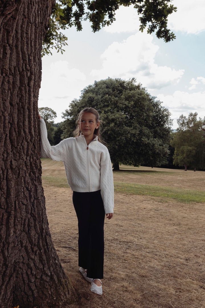 F&F x Samantha Faiers Knitted Flared Trousers in Black