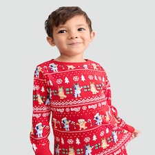 Bluey Matching Family Christmas Pyjamas in Red