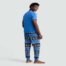 Bullseye Pure Cotton Top and Cuffed Joggers Pyjamas Set in Multi thumbnail 3